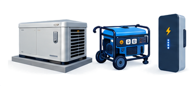 Standby generator, portable generator, and home battery